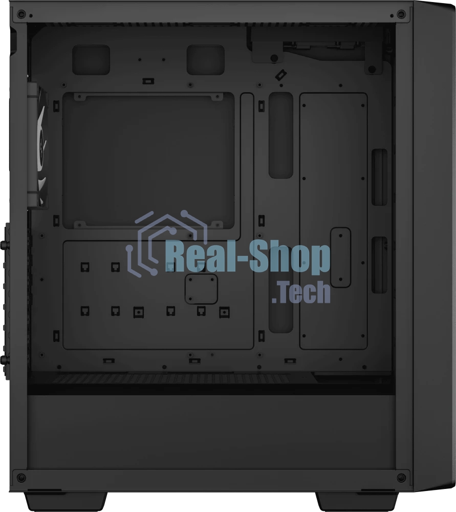 Компьютерный корпус Deepcool CC560 ARGb V2 без БП, боковое окно (закаленное стекло), 3x120мм ARGb LED вентилятор спереди и 1x120мм ARGb LED вентилятор сзади, черный, ATX