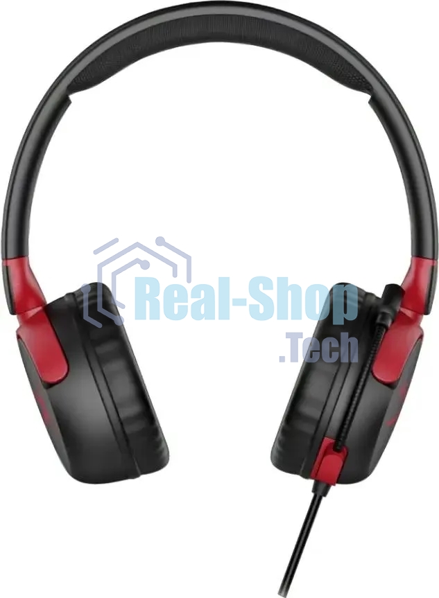Гарнитура проводная с микрофоном HyperX Cloud Mini черный/красный накладные оголовье (7G8F4AA)