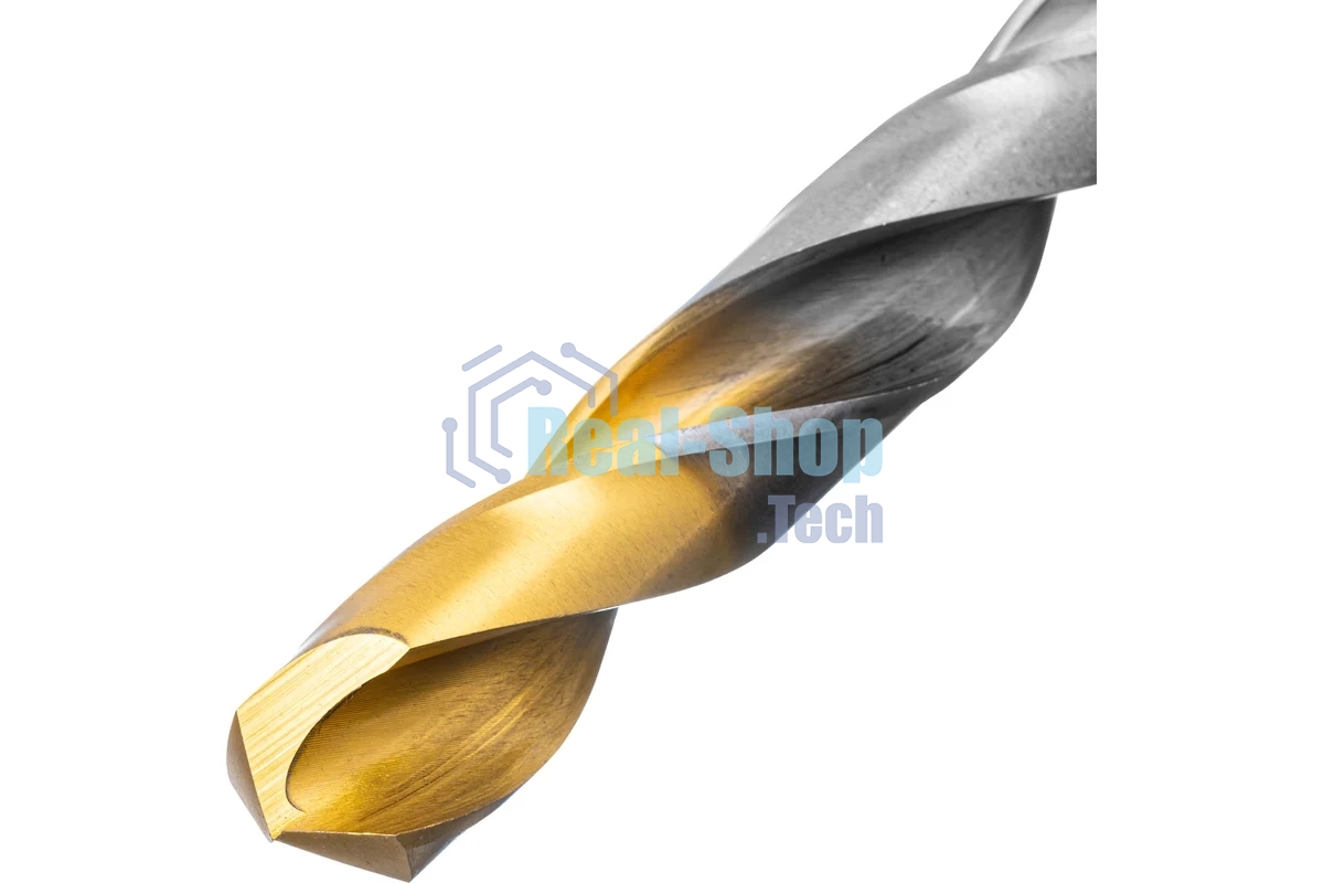 Набор сверл по металлу Denzel 1-13 мм, Р6М5-TiN, Golden Tip, 25 шт 723009