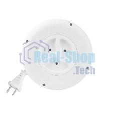 Удлинитель 3 гнезда 3 метра 10А/2,2 кВт, без заземления, круглый, белый (SBE-10-3-03-W)/40