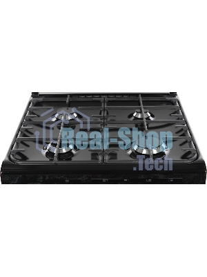Плита газовая Gefest ПГ 6300-03 0053 мрамор черный, конфорок 4 шт, духовка 52 л, 60 см x 85 см x 60 см