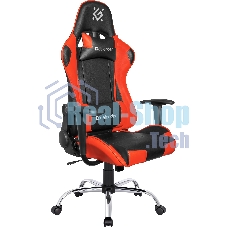 Кресло игровое Defender Azgard черный/Красный, полиуретан, 60 мм