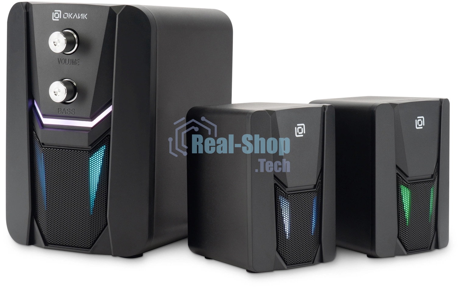 Акустическая система Оклик OK-423 2.1 черный 11Вт