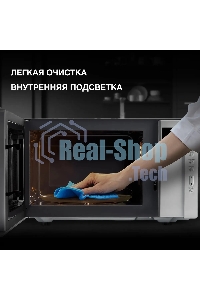 Микроволновая печь Hyundai HYM-M2066 серебристый, 23 л, 800 Вт, переключатели - мембранные кнопки