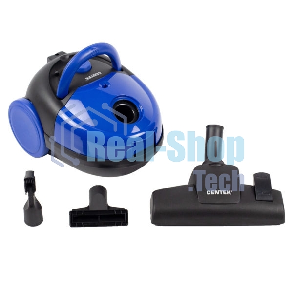 Пылесос Centek CT-2518 синий/черный, 350/1800 Вт, уборка сухая, пылесборник мешок, 1.5 л