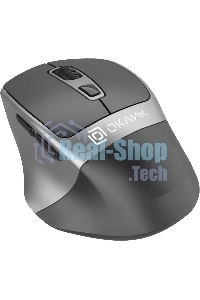 Мышь беспроводная Oklick 516MW черный/серебристый, 1600 dpi, радиоканал, Bluetooth, USB, кнопки - 6