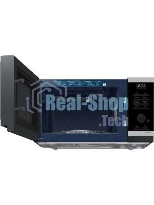 Микроволновая печь Samsung MG23DG4524ATBW нержавеющая сталь/черный 23 л, 800 Вт, переключатели - поворотный механизм
