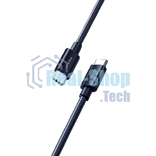 Кабель Smartbuy (iK-3112-S73b) S73 Type-C черный, 6А, 60 вт, 1 м