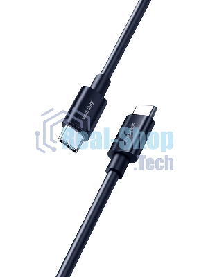 Кабель Smartbuy (iK-3112-S73b) S73 Type-C черный, 6А, 60 вт, 1 м