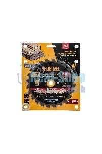 Пильный диск по дереву Denzel ф190 х 30 мм, 24 зубьев, тонкий 733427