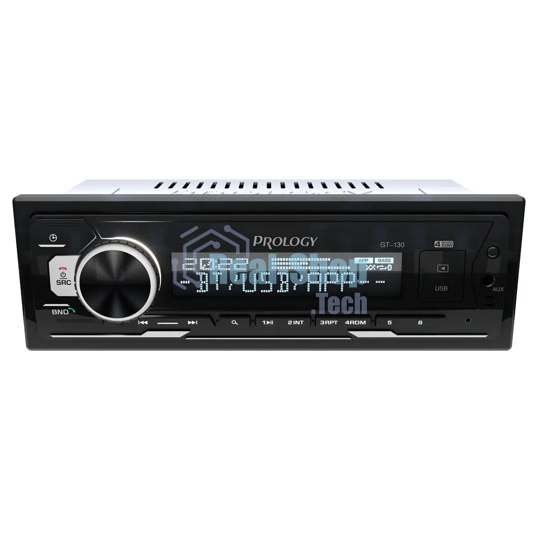 Автомагнитола Prology GT-130, 1 DIN, Bluetooth, USB Type-A, AUX, пульт ДУ