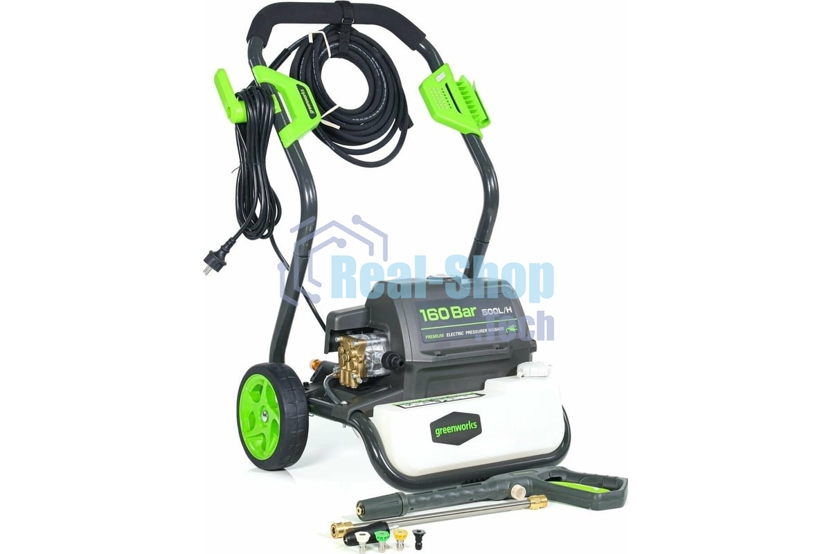Мойка высокого давления GreenWorks GPWG8II 160 bar электрическая (5106807)