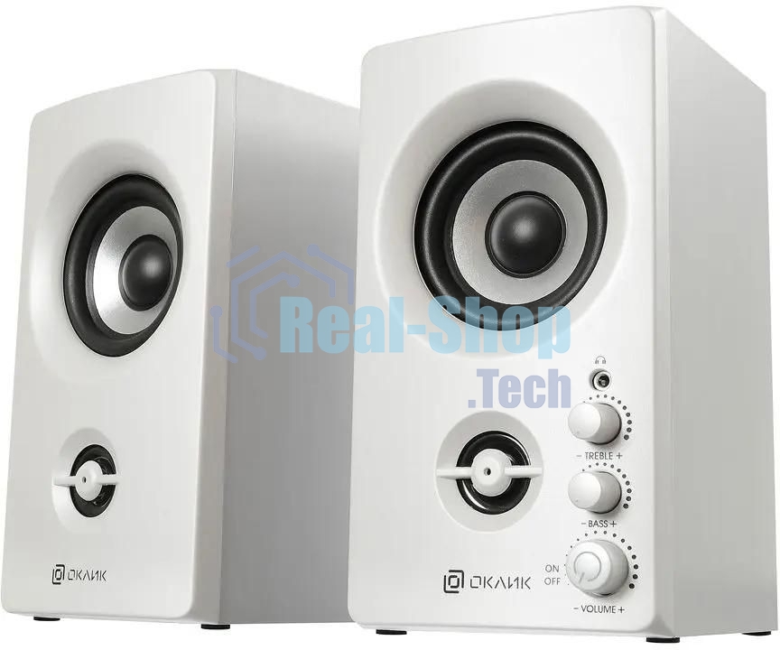 Акустическая система Oklick OK-164 2.0 белый 30Вт