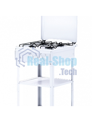 Плита газовая Flama AVG 1401 W белый,крышка