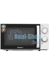 Микроволновая печь Kraft KF-20MW7W-102M белый, 20 л, 700 Вт, переключатели - поворотный механизм