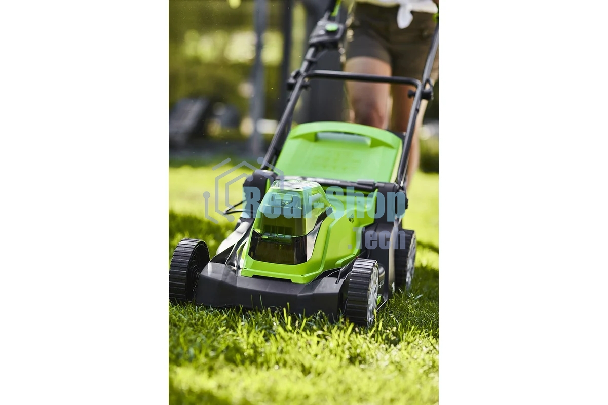 Газонокосилка аккумуляторная GreenWorks G24X2LM41, 40 В, 4 Ач