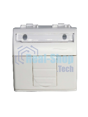 Розетка компьютерная DKC Brava 76655B R J 45 кат. 5e, белая, 2 мод