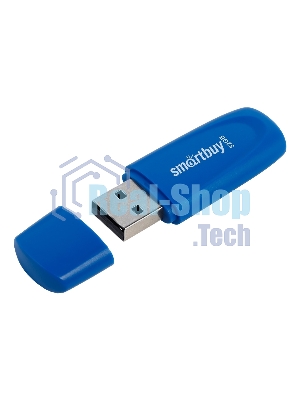 Флешка USB Smartbuy Scout Blue (SB032Gb2SCB), 32Gb, USB 2.0, R/W 13/8, синий