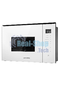 Микроволновая печь встраиваемая Kuppersberg HMW 651 W, объем 25 л, мощность 900 Вт, 5 уровней мощности, гриль, 8 автоматических программ, размораживание, сенсорное управление, белый