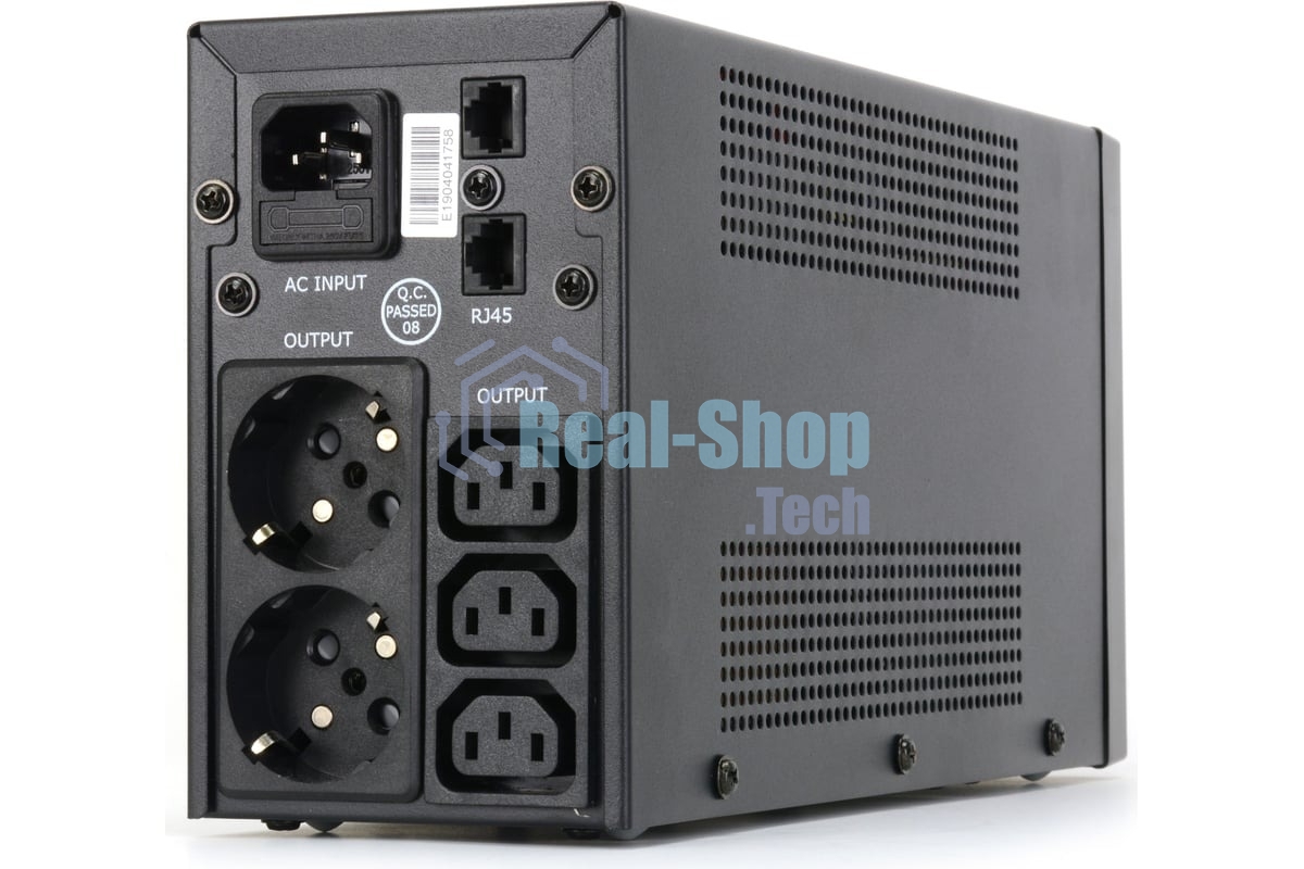 Источник бесперебойного питания Crown CMU-SP650COMBO/650 ВА/390 Вт/2 х CEE 7 (евророзетка), 3 x IEC 320 C13 (компьютерная)