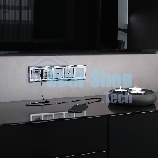 ТВ-розетка оконечная WERKEL (cеребряный рифленый) W1183009