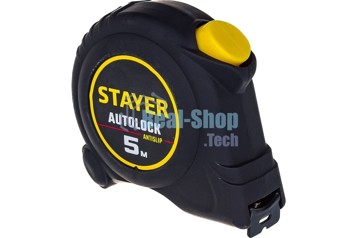 Рулетка с автостопом STAYER АutoLock 5м/19мм