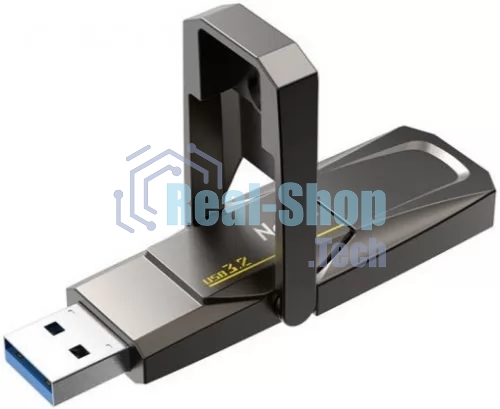 Флешка USB Netac US5 128Gb USB 3.2+TypeC Solid State Flash, up to 550MB/500Mb/s