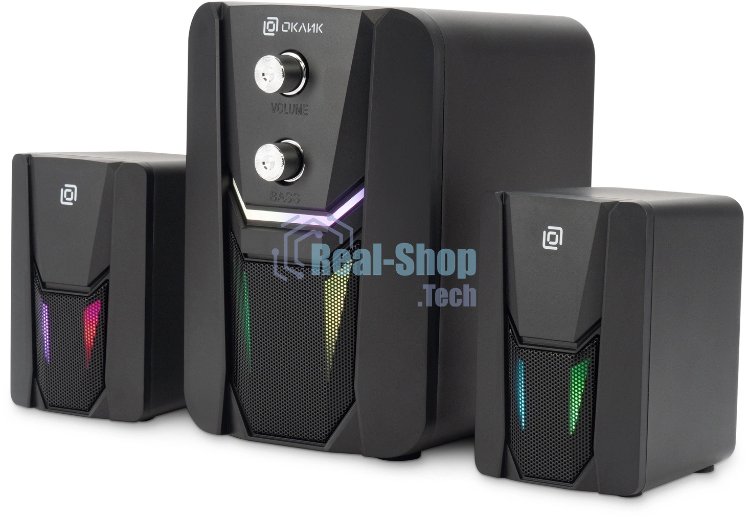 Акустическая система Оклик OK-423 2.1 черный 11Вт