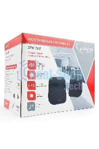 Акустическая система 2.0 Gembird SPK-100, черный, 6 Вт, рег. громкости, USB-питание