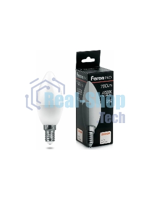 Лампа светодиодная Feron PRO LB-1309 (38060) 9 вт Е14 белый матовая свеча