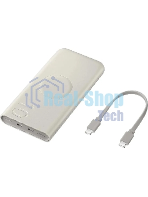 Портативный аккумулятор Samsung EB-U2510 10000mAh 25W 3A 2xUSB-C беспров.зар. бежевый (EB-U2510XUEGRU)