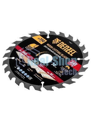 Пильный диск по дереву Denzel ф190 х 30 мм, 24 зубьев, тонкий