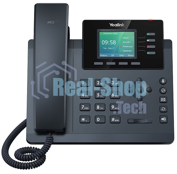 Настольный IP-телефон YEALINK SIP-T34W, 4 аккаунта, Wi-Fi, USB, 2.4
