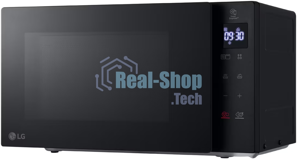 Микроволновая печь LG MH6032GAS черный, 20 л, 700 Вт, переключатели - сенсор