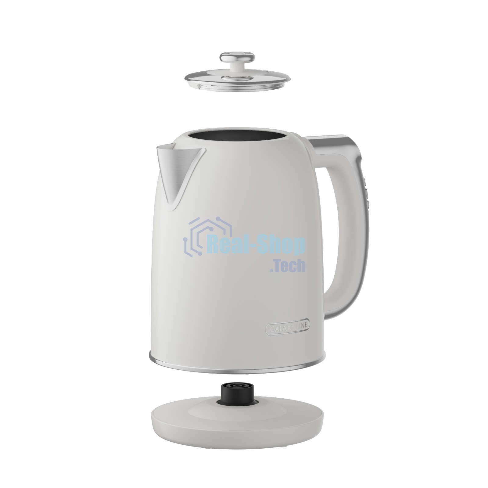 Чайник электрический Galaxy Line GL 0361 белый 1.7л. 2200Вт нерж.сталь/пластик