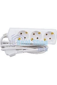 Удлинитель 3х1.5 м с заземл. 10А 250В У03 GENERICA 2P+PE 3х1 кв.мм IEK WYP10-10-03-D15-Z-G