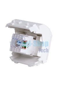 Розетка компьютерная DKC Brava 76655B R J 45 кат. 5e, белая, 2 мод