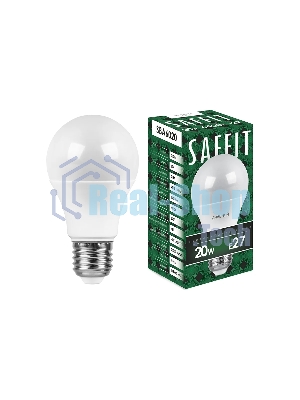 Лампа светодиодная SAFFIT SBA6020 (55015) 20Вт Е27 дневной