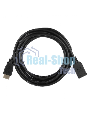 Кабель ACD-DHHF1-30B HDMI 1.4, Golden Plated,19m/19f, HDMI extension, черный, 3м (742286)