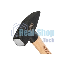 Молоток слесарный Denzel 1000 г, кованый квадратный боек, буковая рукоятка