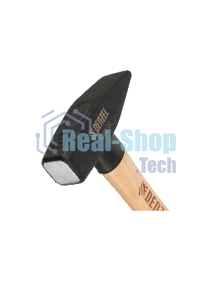 Молоток слесарный Denzel 1000 г, кованый квадратный боек, буковая рукоятка