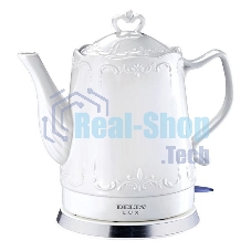 Чайник керамический Delta LUX DL-1236 белый