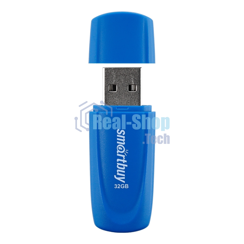 Флешка USB Smartbuy Scout Blue (SB032Gb2SCB), 32Gb, USB 2.0, R/W 13/8, синий