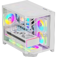 Компьютерный корпус AeroCool / Formula Crystal Z6M Floe белый без БП mATX 4x120мм 2xUSB 3.0 audio bott PSU