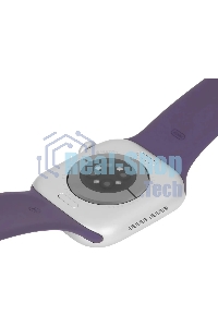 Умные часы Apple Watch Series 11 A3331 42мм OLED корп.серебристый Sport Band рем.фиолетовый разм.брасл.:M/L (MEU74LW/A)