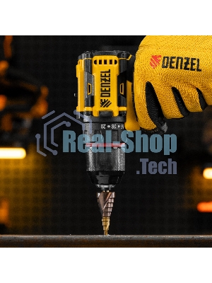 Сверло ступенчатое Denzel 4-6-8-10-12-14-16-18-20 мм, Р6М5К5, 6-гр. хвостовик 723613