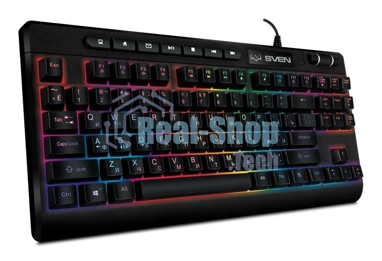 Клавиатура SVEN KB-G8200 проводная, USB Type-A, чёрный