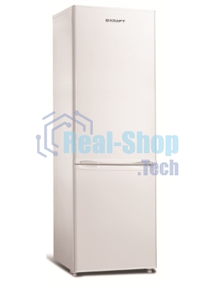Холодильник Kraft KF-DF205W белый двухкамерный 166/64л морозилка снизу