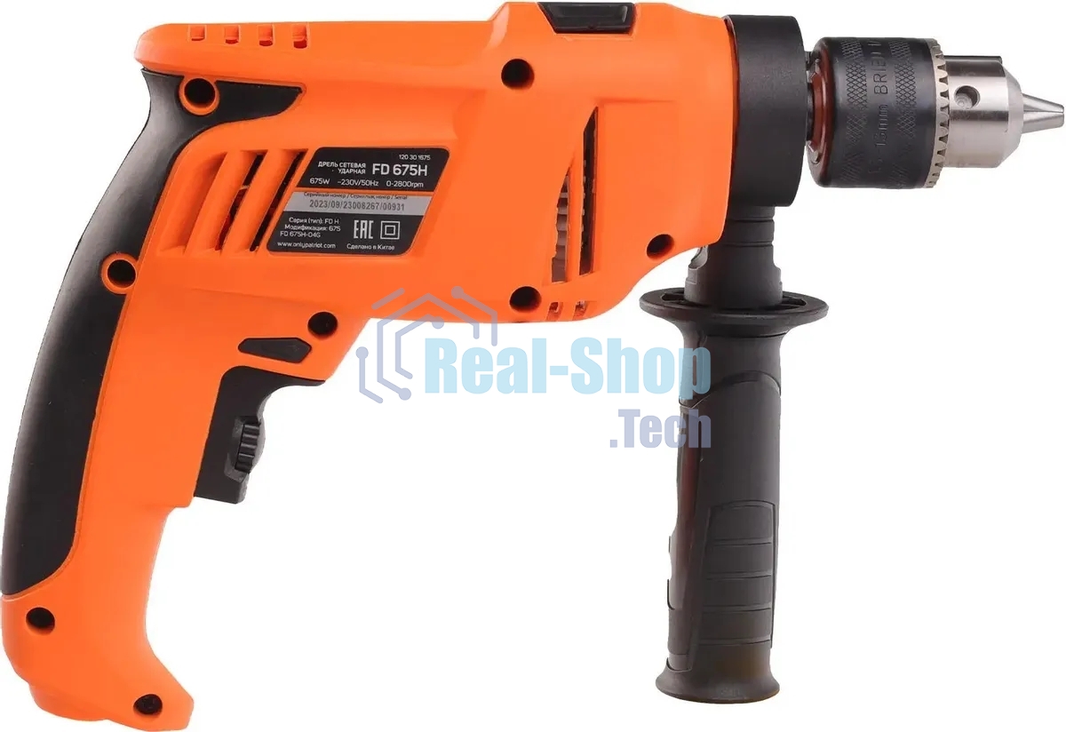 Дрель ударная Patriot FD 675H 675Вт ключевой реверс (120301675)
