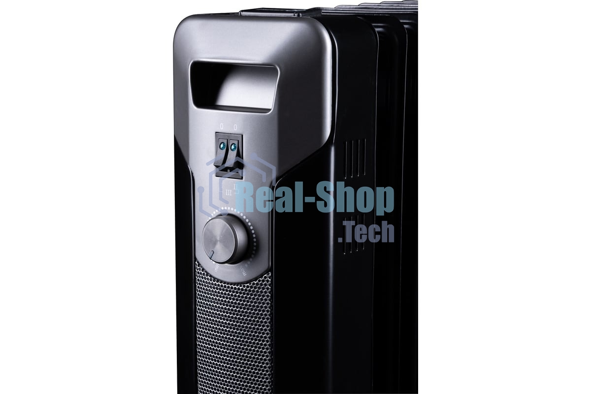 Обогреватель масляный Leonord LE-1907 (7 секций) черный, 1500 Вт, 10 м2, термостат